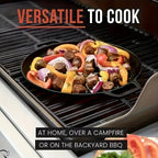Cast Iron Griddle Skillet for Even Heat & Multi Cooking - Euroselle