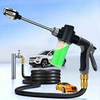 High-Pressure Garden Water Gun with Foam Cannon and Long Handle Sprayer - Euroselle