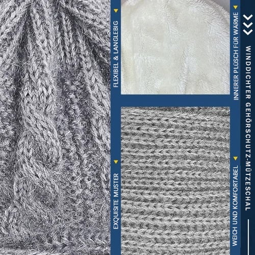 Wärmender Kapuzenschal – integrierte Gesichtsmaske und Ohrenschutz
