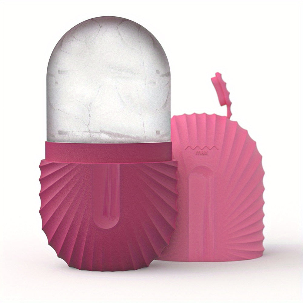 Reusable Face Roller with Ice Mold Cube for Refreshing Massage - Euroselle