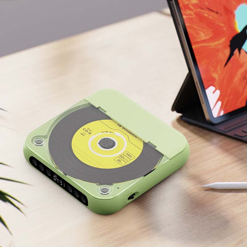 Lettore CD ricaricabile — Bluetooth 5.3, MP3/CD-R, USB-C, 3.5mm