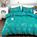 Classic Golden Foil Texture Bedding Set - Euroselle