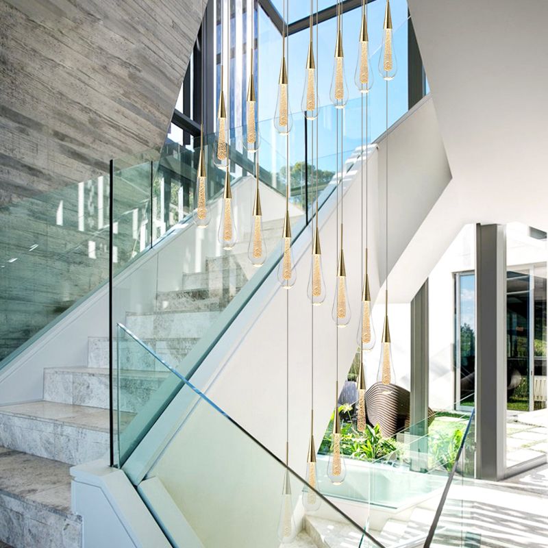 Elara Gold Teardrop Pendant Light
