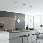 Elara Gold Teardrop Pendant Light