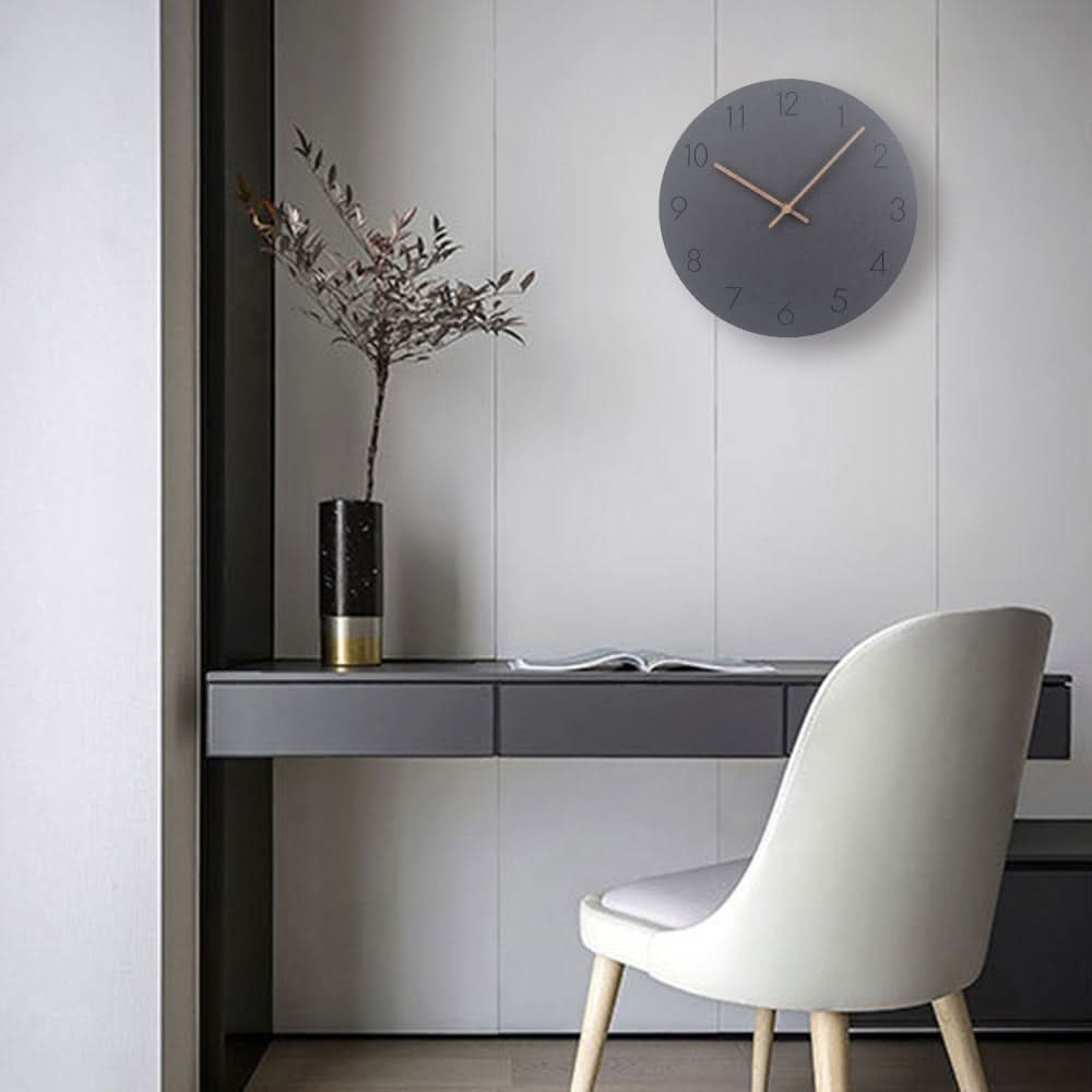 NordHush Silent Wall Clock — Nordic Style Design