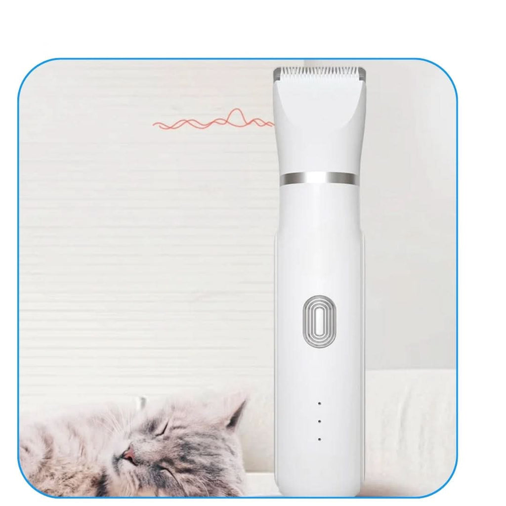 Pawgleam 4-in-1 senza fili per la toelettatura degli animali — design compatto e silenzioso, 3 accessori per il pelo