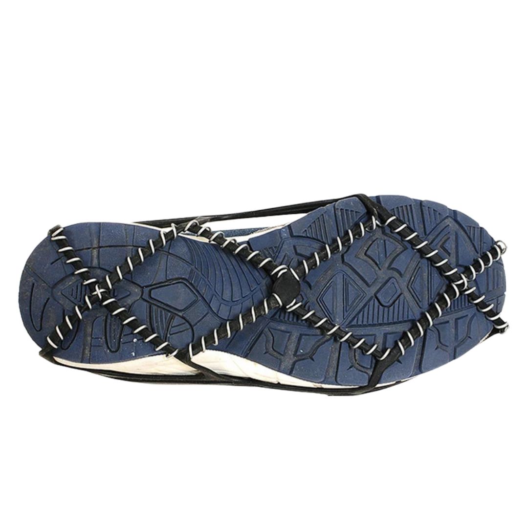 Crampons antidérapants à ressorts en acier — Adhérence sur neige pour homme et femme