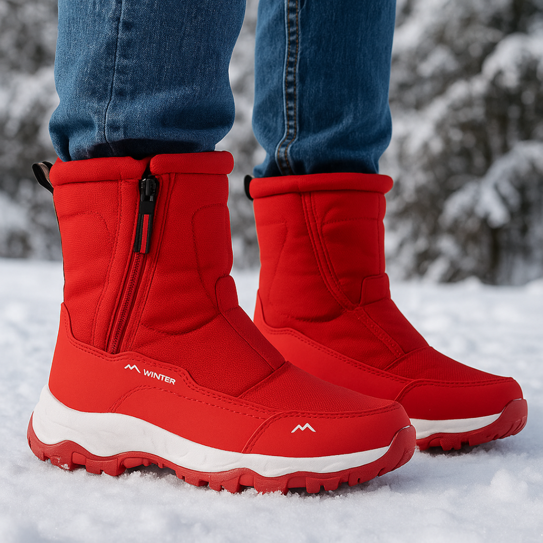 Botas de nieve impermeables unisex — forro térmico, antideslizantes para senderismo invernal
