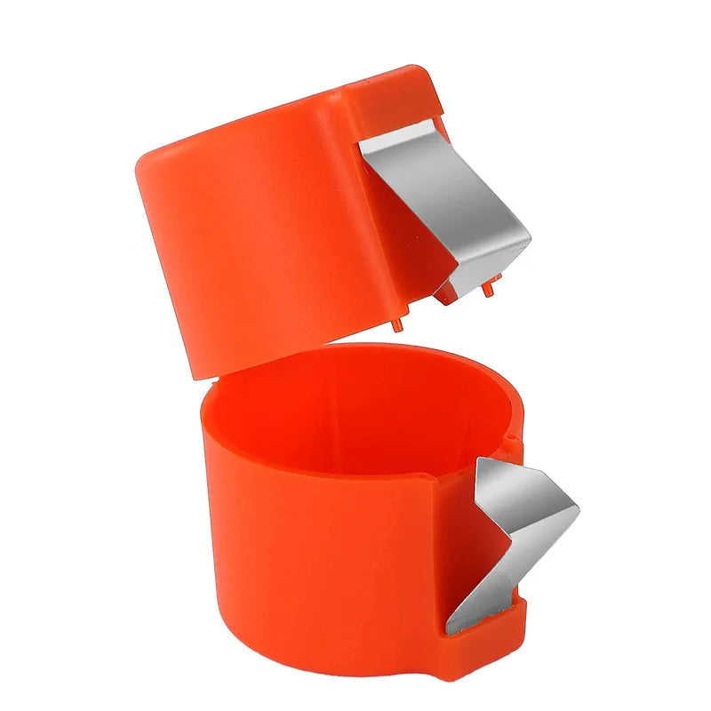 Handheld Egg Cracker with Separator — Stainless Steel Clip