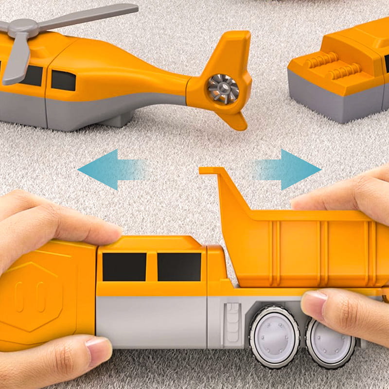 Magnetisches Baustellenfahrzeug-Set — Verformbares STEM-Spielzeug