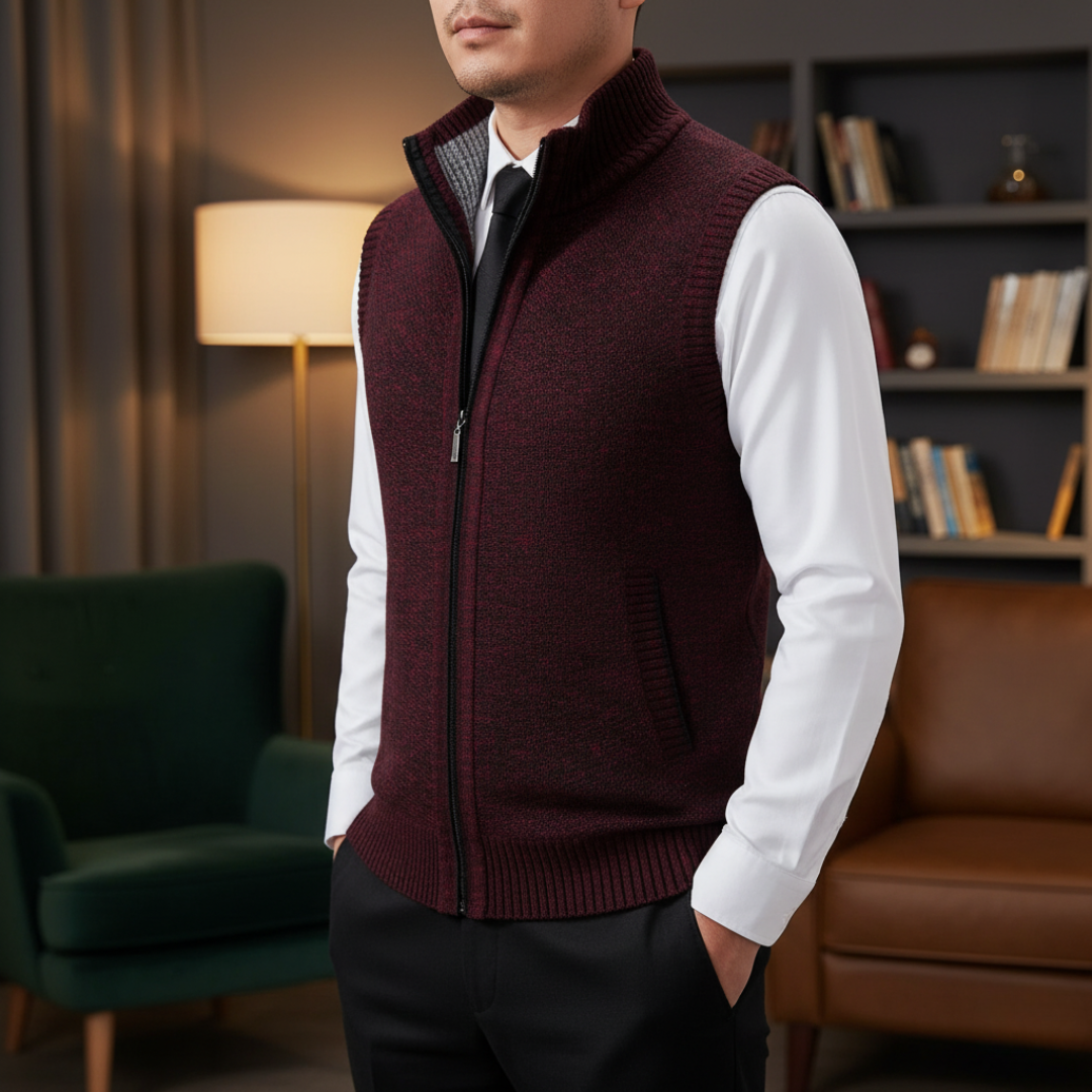 Gilet zippé léger et isolant pour homme – coupe ajustée