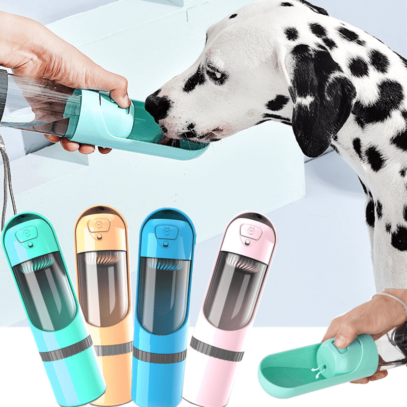Gourde de voyage 2-en-1 pour animaux TrailMate — Gamelle intégrée pour nourriture et eau