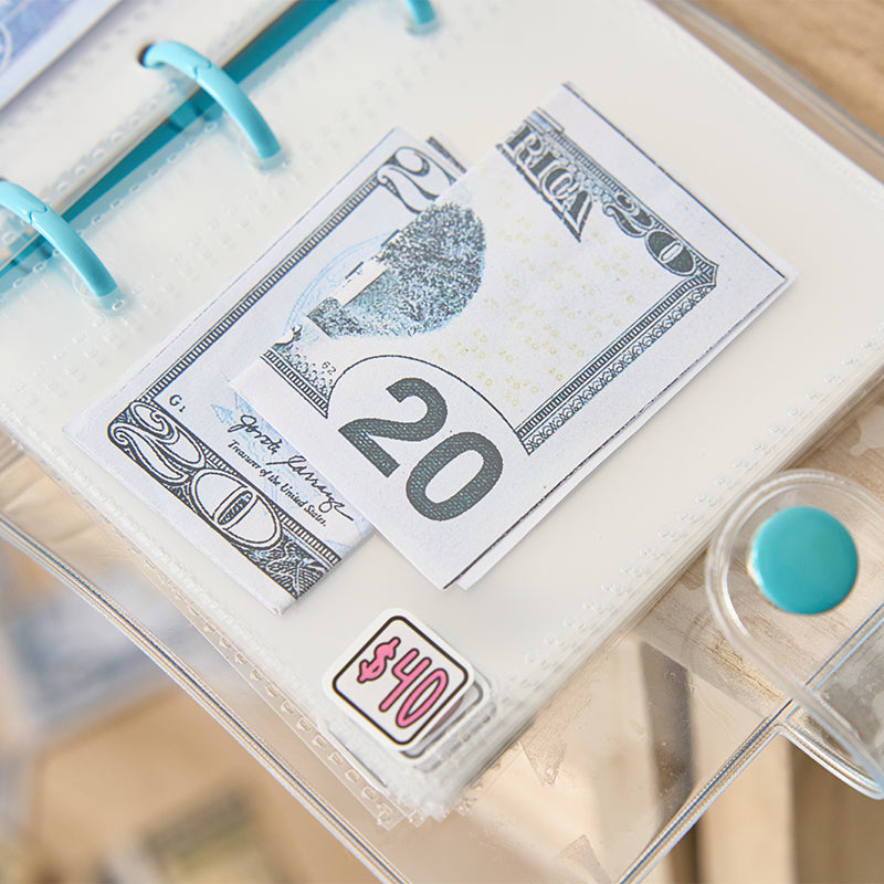 Opakovaně použitelný vinylový rozpočtový pořadač - sledování úspor v hotovostních obálkách