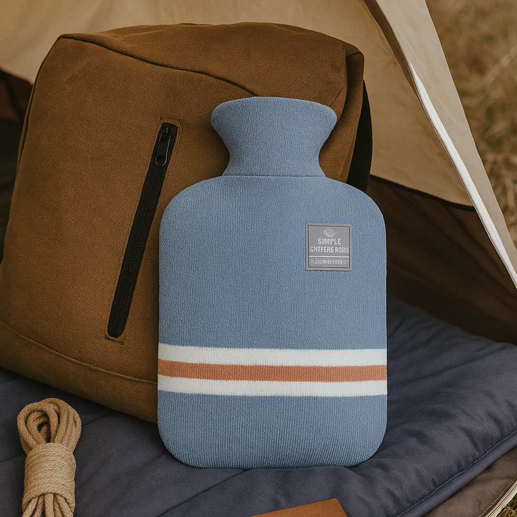 زجاجة ماء ساخن بسعة 34 fl oz مع غطاء محبوك - دفء مريح
