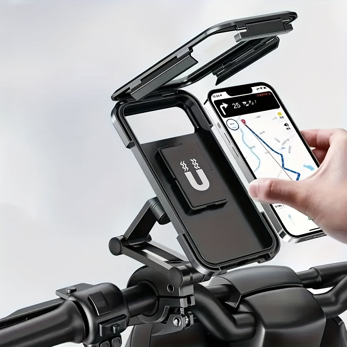 Telescopic Magnetic Bike & E-Bike Phone Holder ABS Design - Euroselle