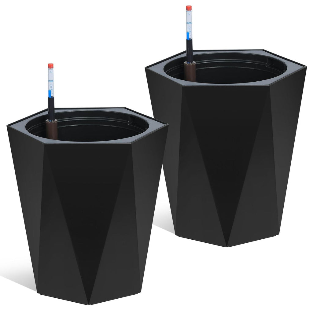 Self-Watering Planter Set with Wheels - Euroselle