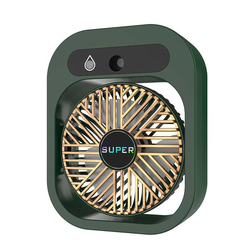 Ventilador nebulizador portátil AquaFlow — diseño de mano de 3 velocidades, sistema de nebulización integrado