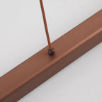 Novare | Modern Linear Metal LED Pendant Light in Black and Brown
