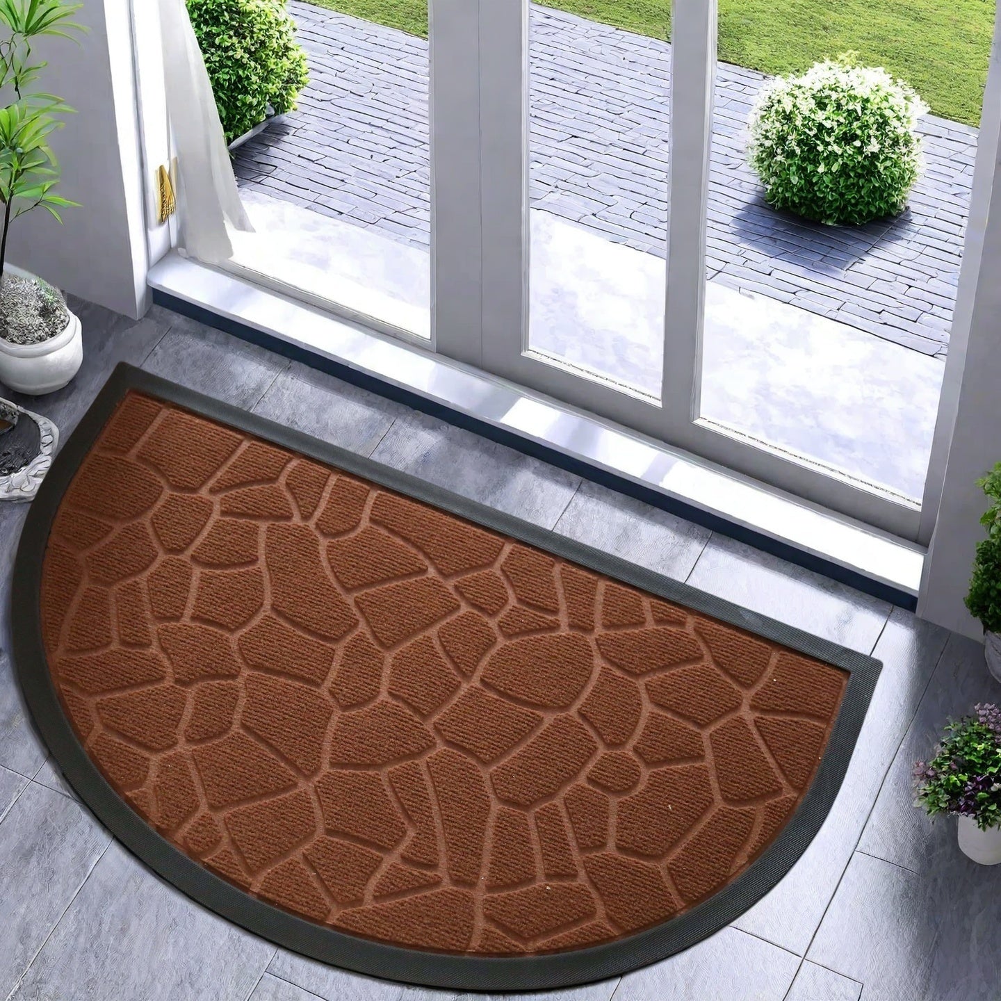 Stylish Outdoor Doormat for Front and Back Door 44.96x74.93cm - Euroselle
