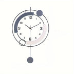 Sleek Living Room Clock with Simple Design Accent - Euroselle