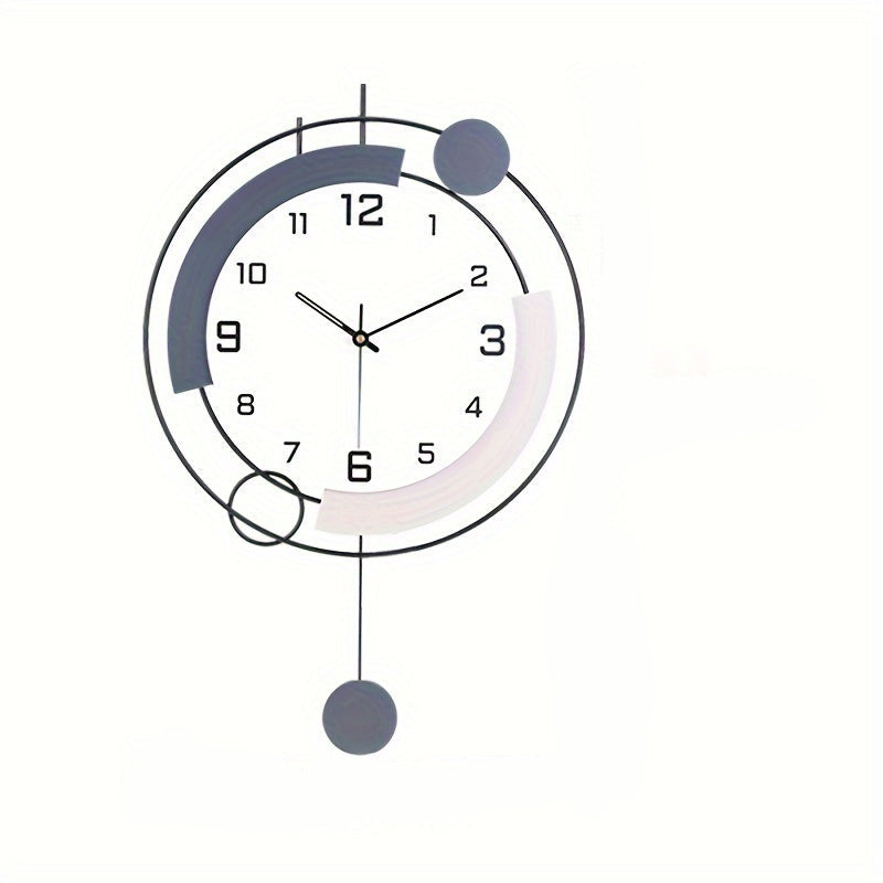 Sleek Living Room Clock with Simple Design Accent - Euroselle