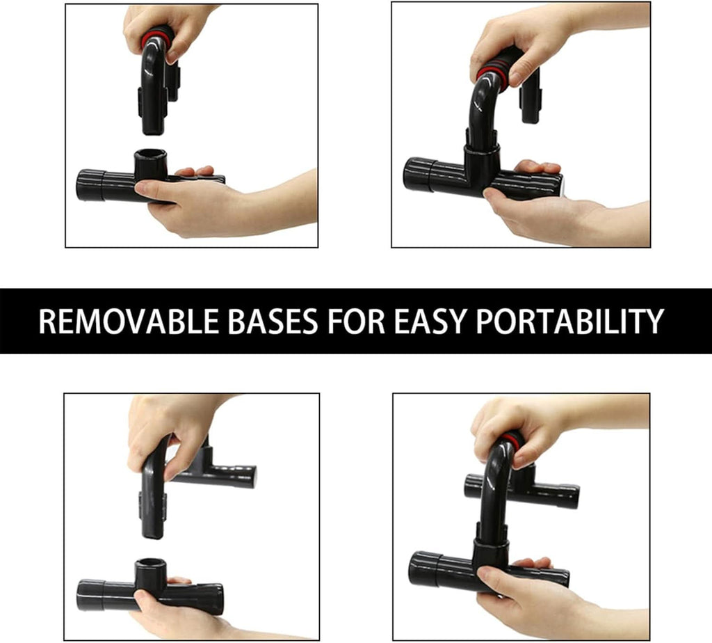 PivotFlex Ergonomiczne uchwyty do pompek — ustawienie przyjazne stawom, stabilna podstawa