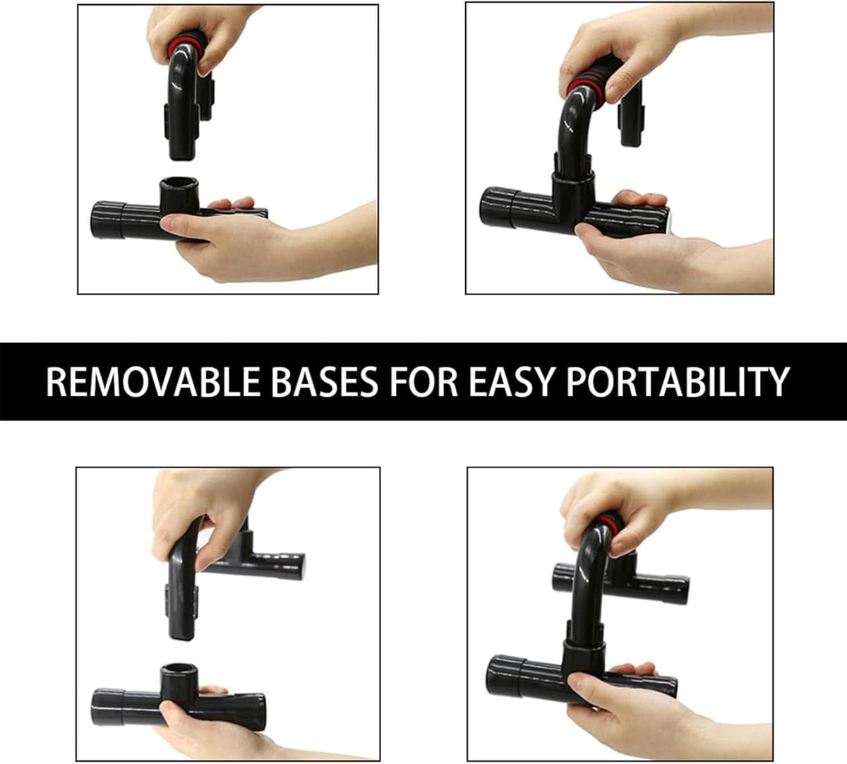 PivotFlex Ergonomiczne uchwyty do pompek — ustawienie przyjazne stawom, stabilna podstawa