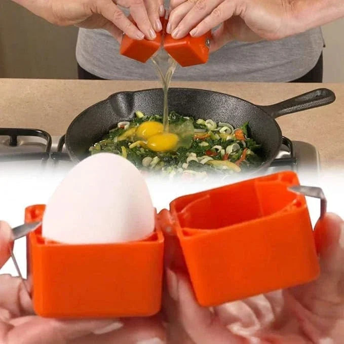 Herramienta para cascar huevos duros — Pelador con resorte