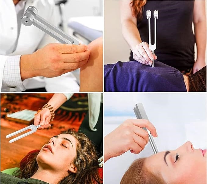 Diapasão de 128Hz — Ferramenta de precisão para terapia sonora e relaxamento