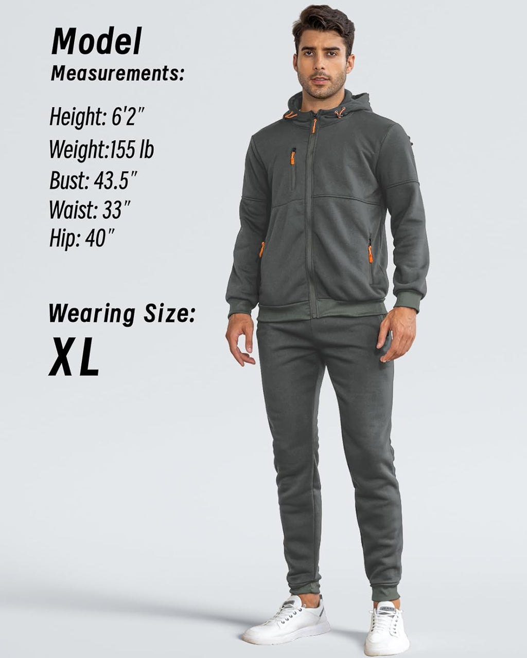 Ensemble de jogging de sport deux pièces pour homme avec pull et pantalon - survêtement léger et respirant pour l'entraînement, la salle de sport et la détente décontractée