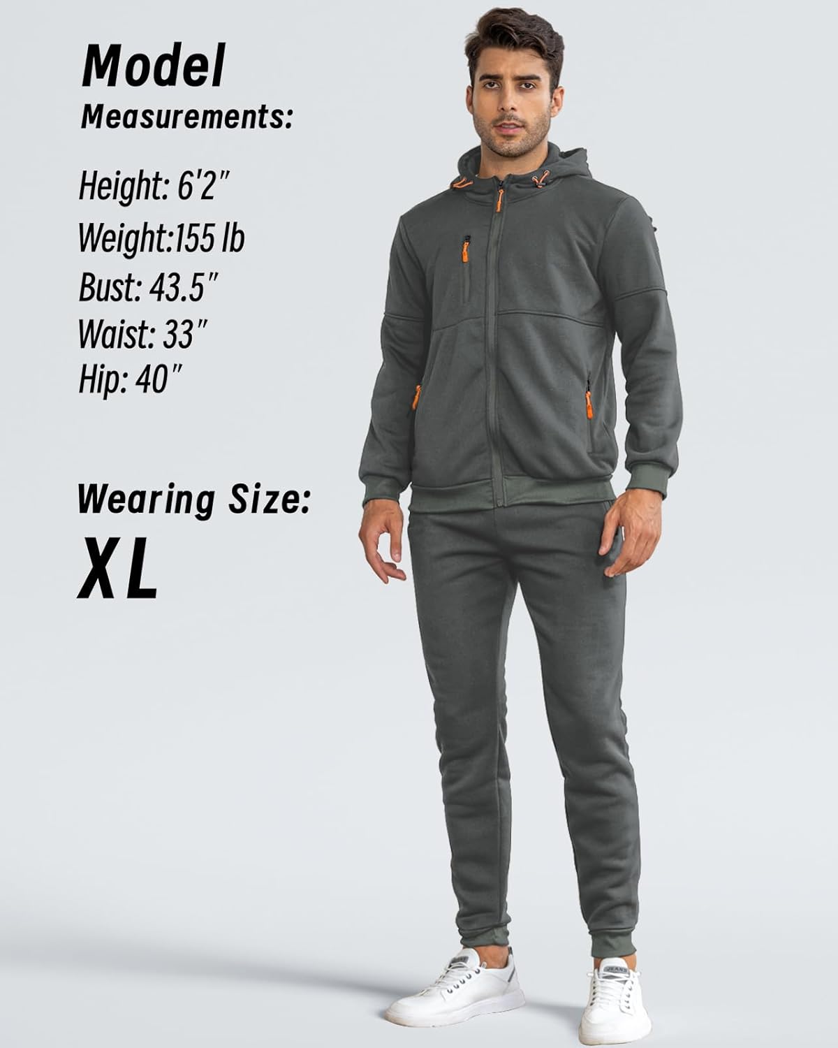 Ensemble de jogging de sport deux pièces pour homme avec pull et pantalon - survêtement léger et respirant pour l'entraînement, la salle de sport et la détente décontractée