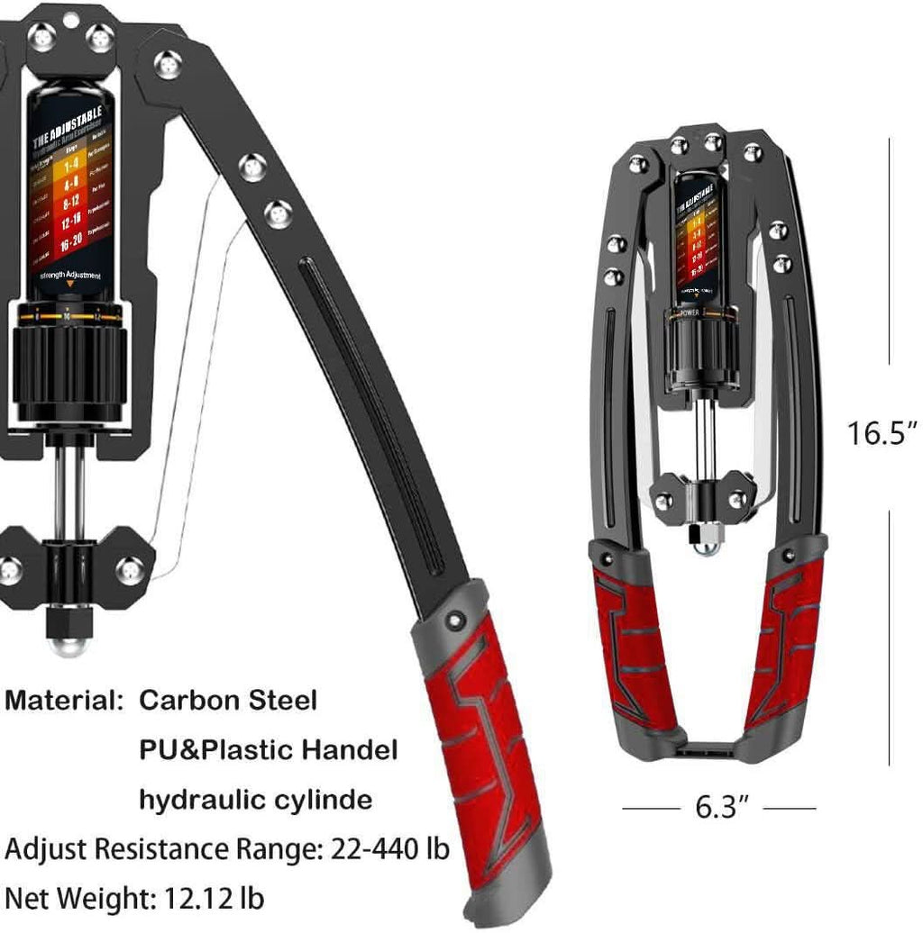 Nastavitelný hydraulický posilovač paží PulseFlex — nastavitelný systém odporu