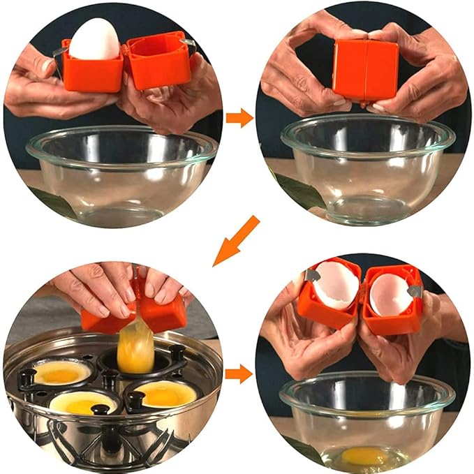Herramienta para cascar huevos duros — Pelador con resorte