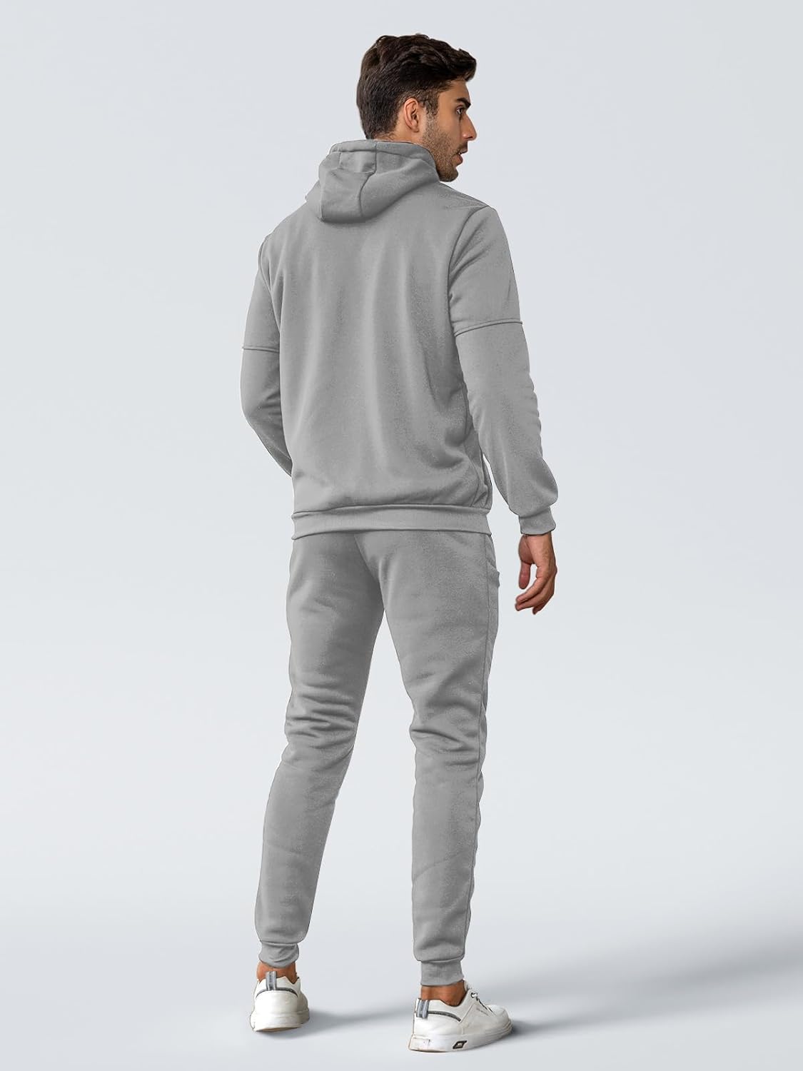 Ensemble de jogging de sport deux pièces pour homme avec pull et pantalon - survêtement léger et respirant pour l'entraînement, la salle de sport et la détente décontractée