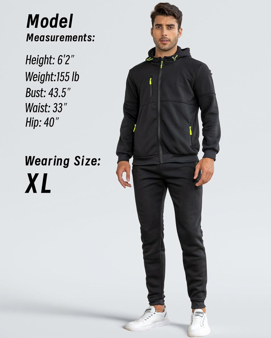 Ensemble de jogging de sport deux pièces pour homme avec pull et pantalon - survêtement léger et respirant pour l'entraînement, la salle de sport et la détente décontractée