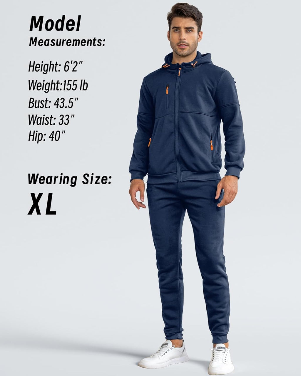 Ensemble de jogging de sport deux pièces pour homme avec pull et pantalon - survêtement léger et respirant pour l'entraînement, la salle de sport et la détente décontractée
