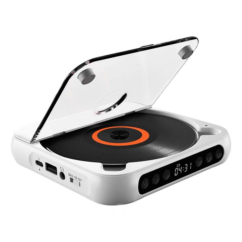 Lettore CD ricaricabile — Bluetooth 5.3, MP3/CD-R, USB-C, 3.5mm