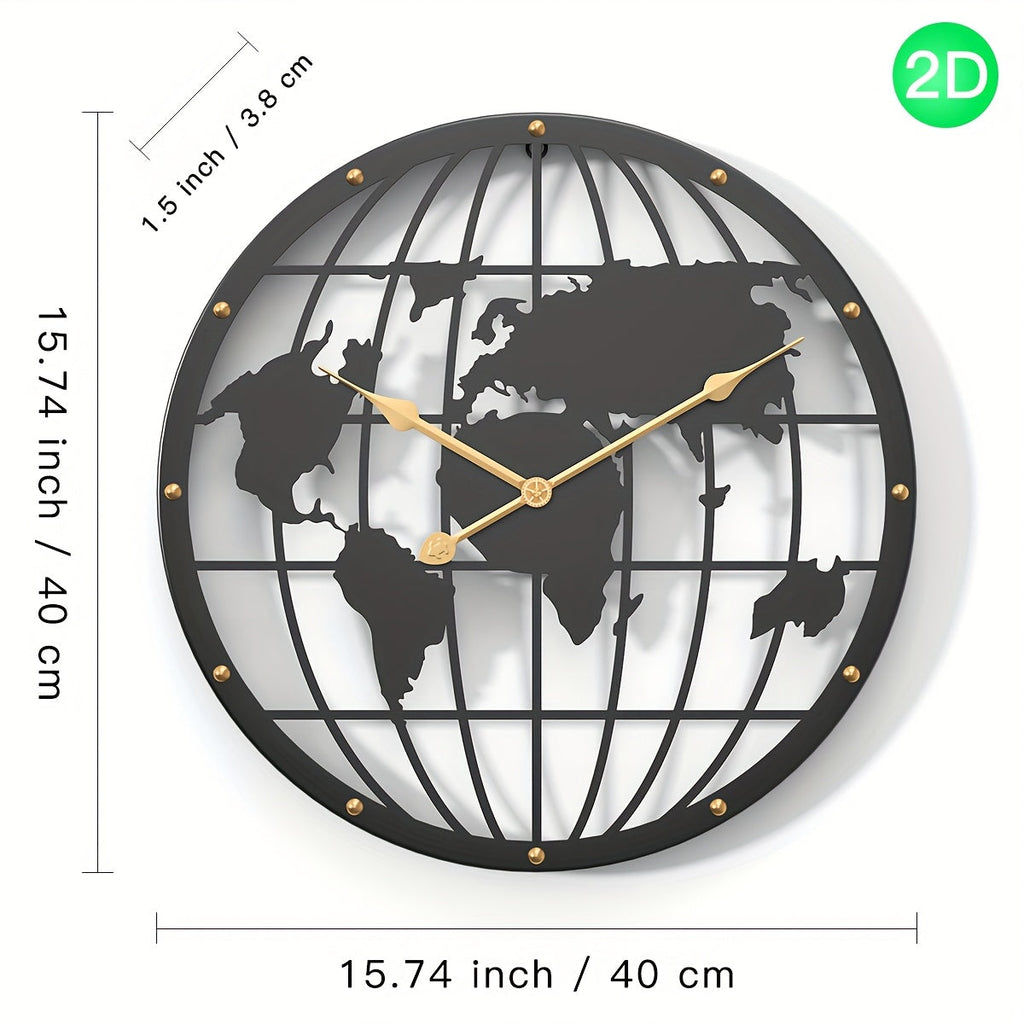 40CM Openwork 2D Metal Wall Clock - Euroselle