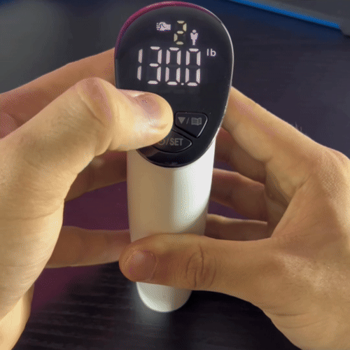 GripMaster 数字握力计——LED 显示屏，实时及峰值握力追踪，紧凑设计