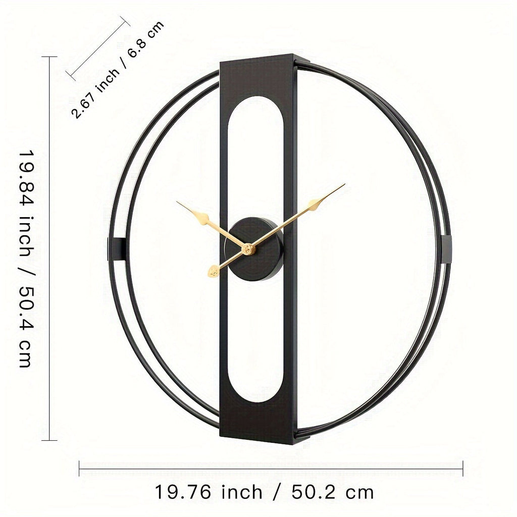 Modern 50CM Metal Wall Clock - Euroselle