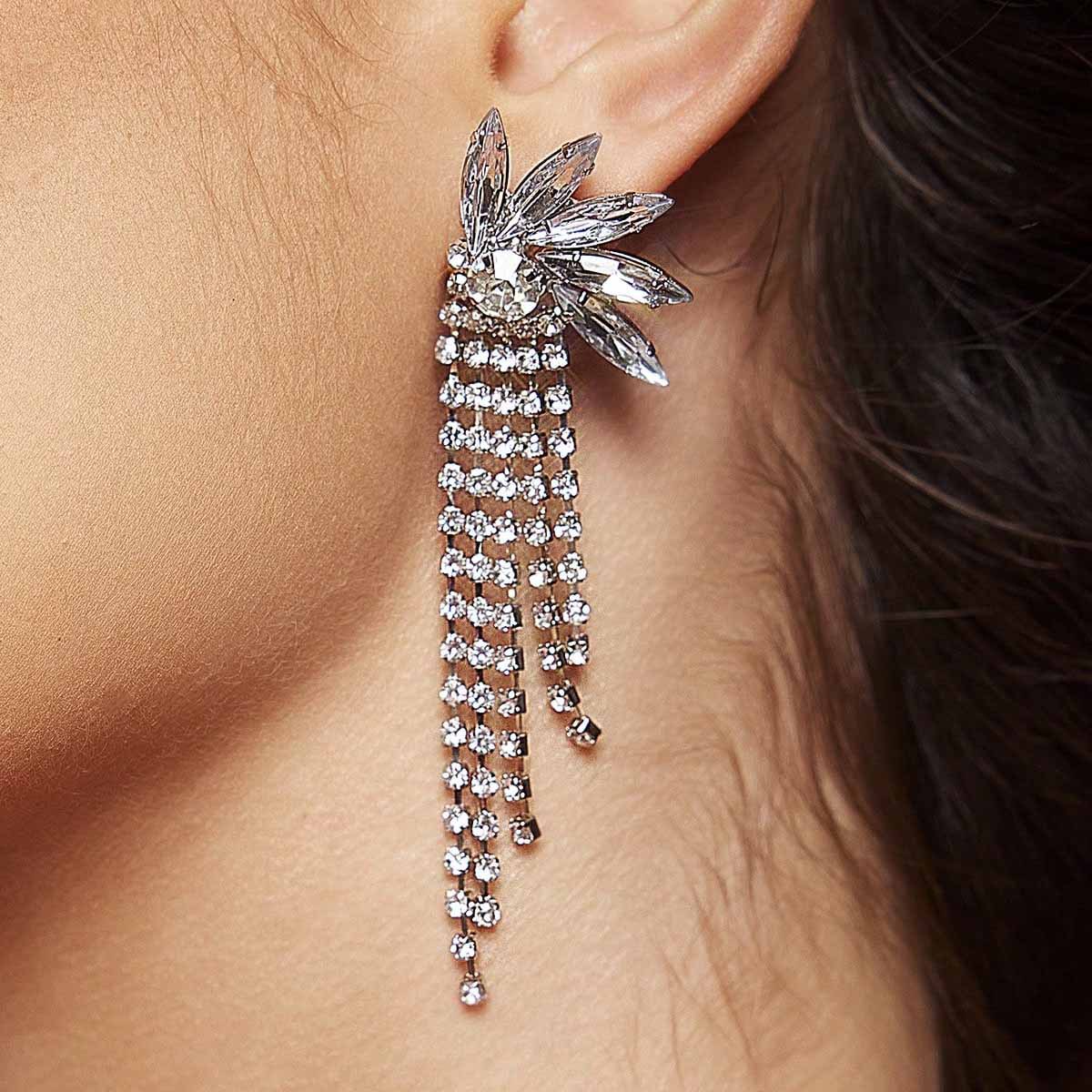 Boucles d'oreilles luxe Euroselle - Multi-section Élégantes et Modernes