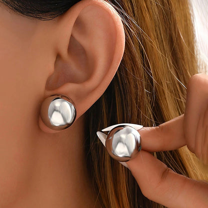 Boucles d'oreilles luxe en acier inoxydable - Style élégant et contemporain