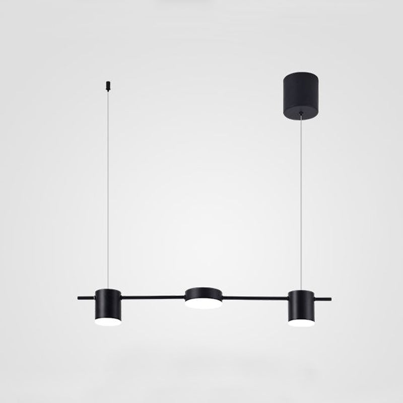 Astra Drum Aluminum Pendant Lamp 3 or 5 Light Black Gold Ceiling Light Warm White