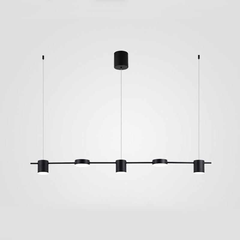 Astra Drum Aluminum Pendant Lamp 3 or 5 Light Black Gold Ceiling Light Warm White