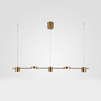 Astra Drum Aluminum Pendant Lamp 3 or 5 Light Black Gold Ceiling Light Warm White