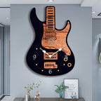 Kunstnerisk guitar vægur til musikelskere - Euroselle