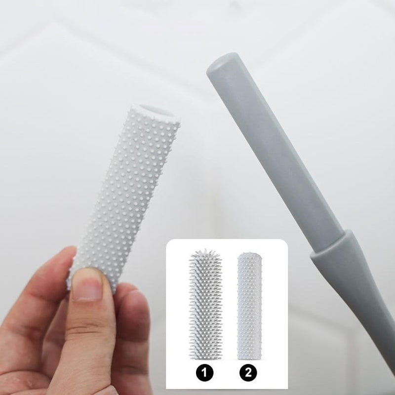 Meziprstní kartáč na chodidla — kartáček na prsty s měkkými štětinami, ergonomická rukojeť