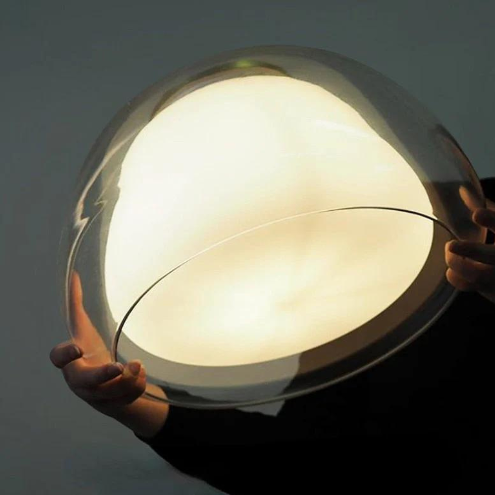 Lunara | Double Glass Dome Pendant Light With Soft Glow