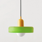 KiraGlass Geometric Bauhaus Pendant Light In Colored Glass