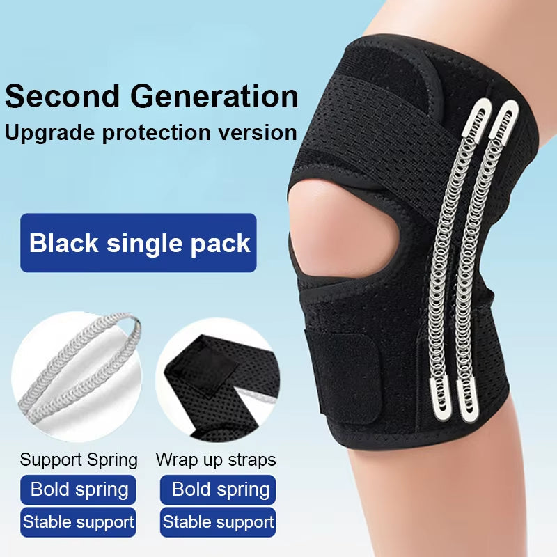 Verstellbare Knie-Kompressionsbandage — Stützsystem mit Klettverschluss